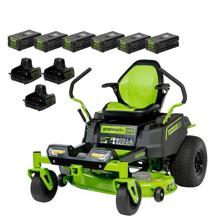 Greenworks Pro Crossover Zero Turn 42-in 24 -HP Brushless motor Battery Zero-turn Riding Lawn Mower (CARB)