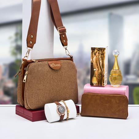 باك نسائي  مكون من  5 قطع بستايل راقي احسن هدية لشخص العزيز عليك