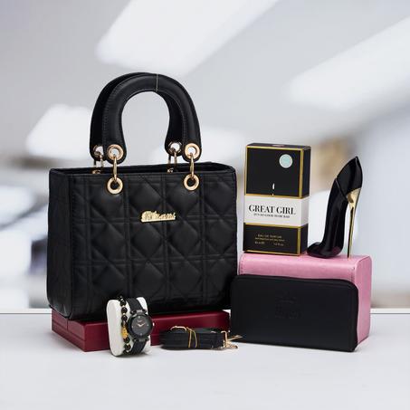 باك نسائي  مكون من  5 قطع بتصميم راقٍ يلائم كل مناسبة🌟 احسن هدية لشخص العزيز عليك