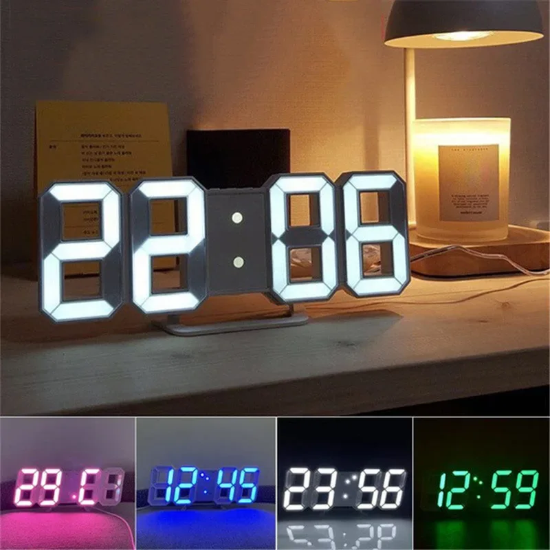 Horloge Digital LED 3D