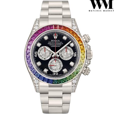 Rolex Daytona Rainbow Diamand Gris