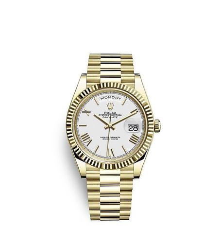 Rolex Day-Date - Jaune/Blanc-