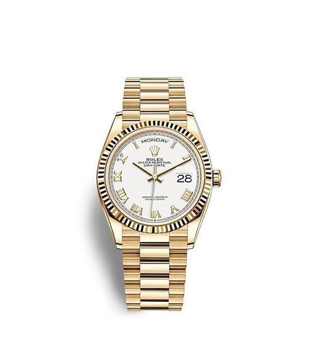 Rolex Day-Date - Gold/Blanc-
