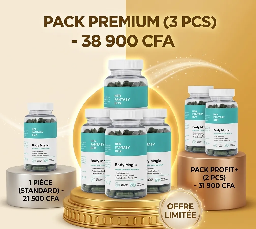 Les capsules de chlorophylle éliminent les odeurs corporelles