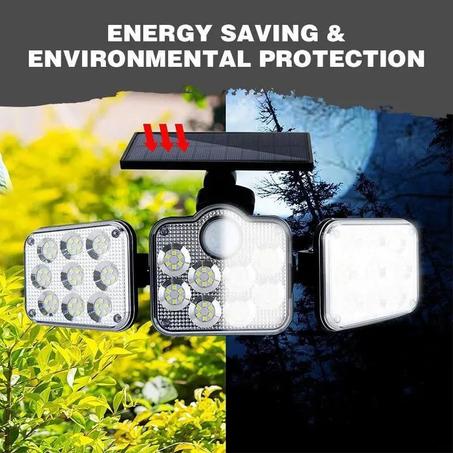 أضواء الطاقة الشمسية الثلاثية