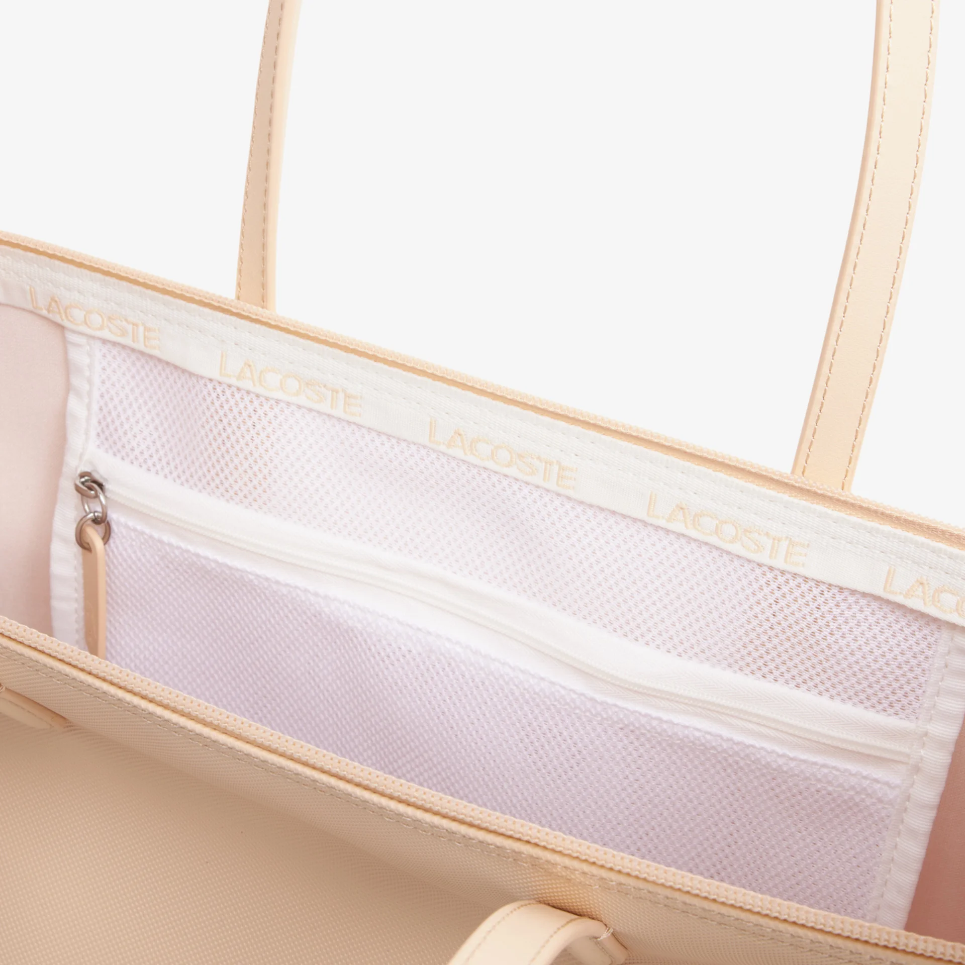SAC LACOSTE CABAS BEIGE