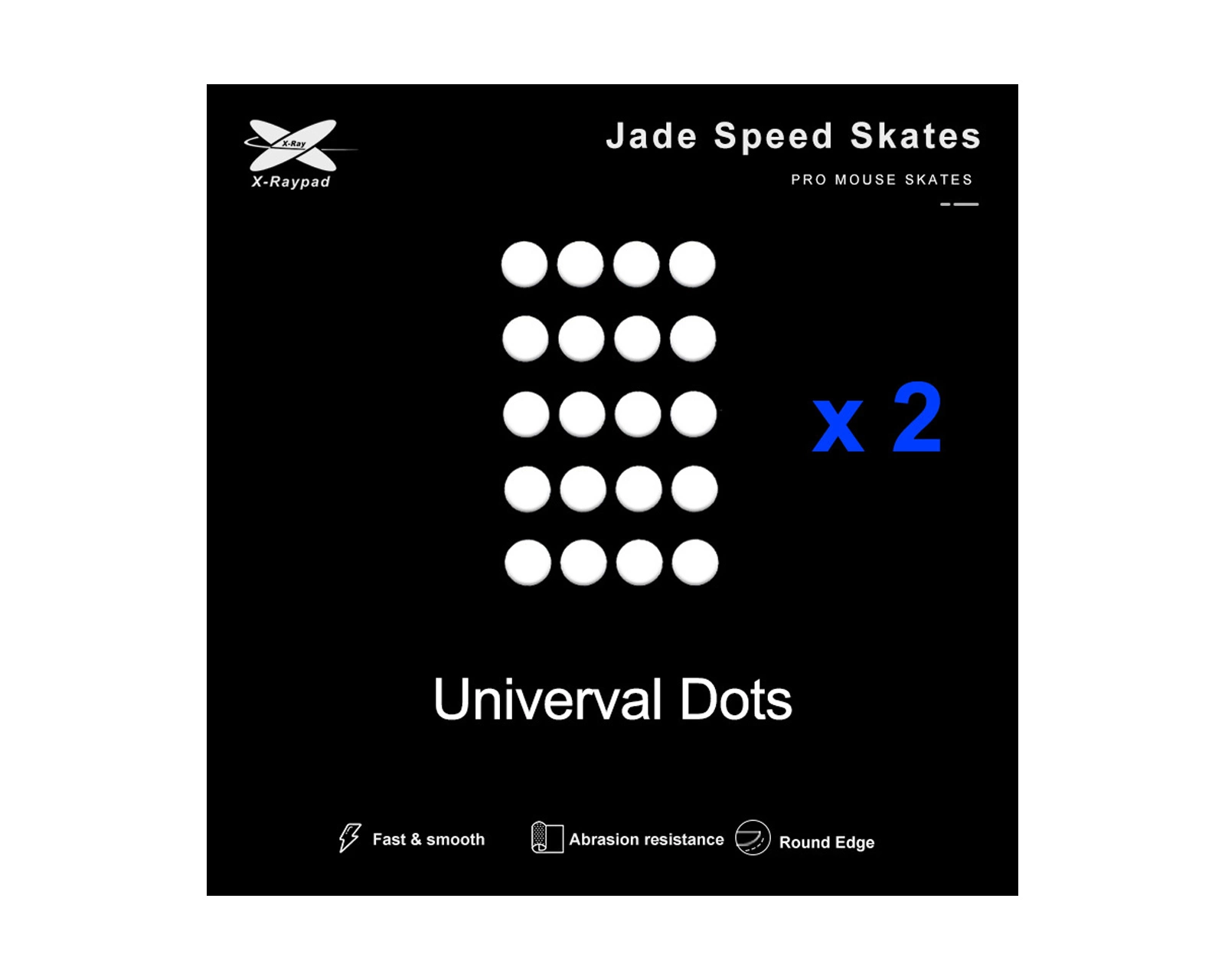 X-Raypad Jade Speed DIY Mouse Skates – Universal D6.5mm PTFE Dots