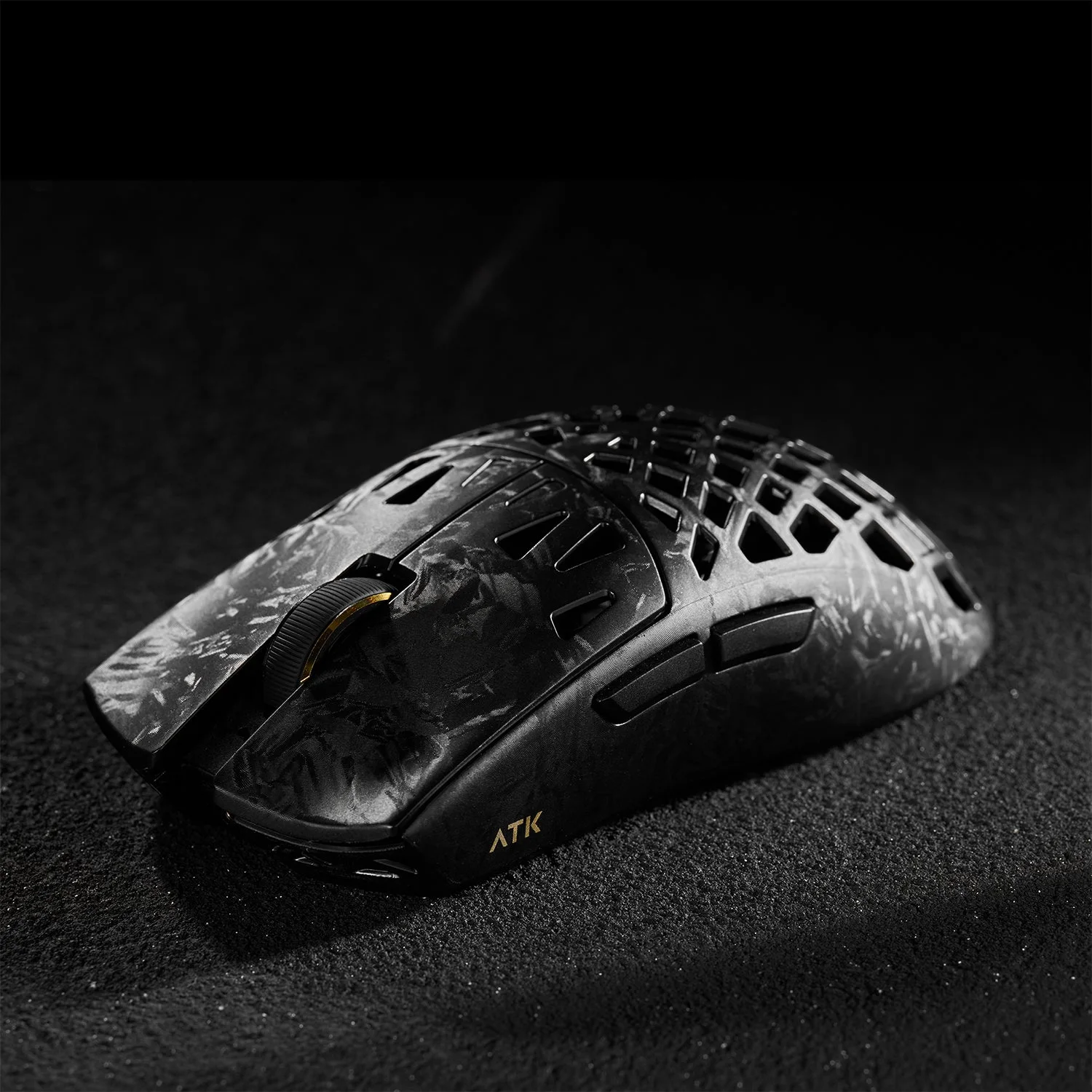 ATK Blazing Sky GHOST Ultimate Black Hollow Carbon Fiber Wireless Gaming Mouse