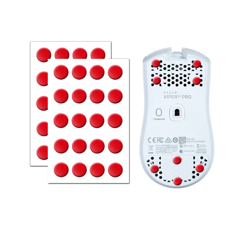 X-Raypad Obsidian Control DIY Mouse Skates – 40 Pcs Universal D6.5mm Dots