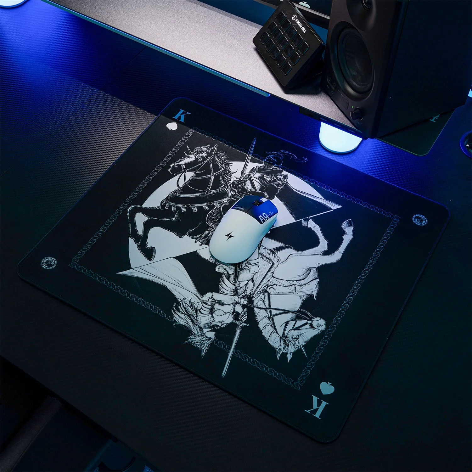 ATK Knight Zodiac Horse Limited Edition Gaming Mouse Pad - Black (490mmx420mmx4mm)