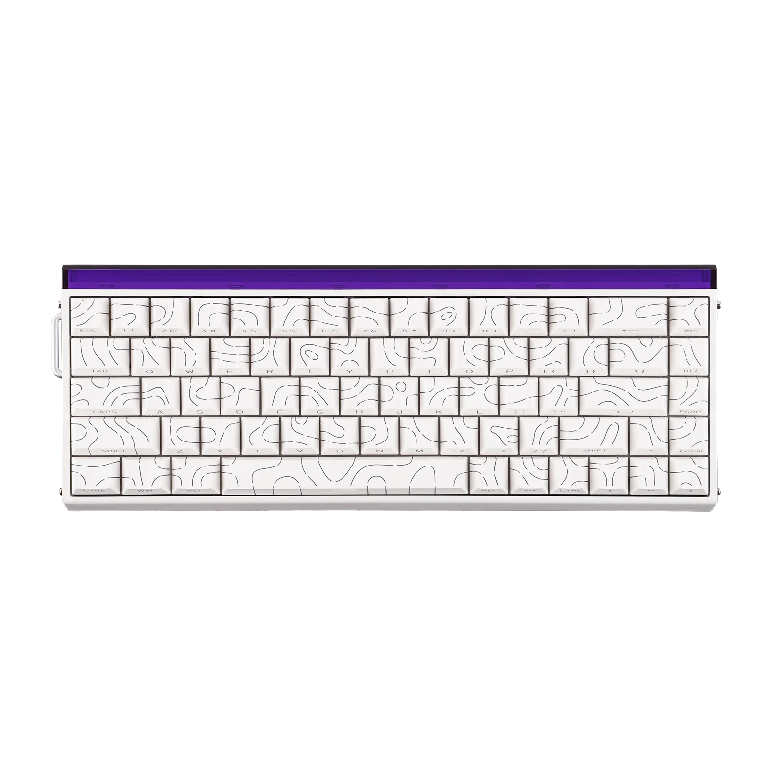 AULA Hero 68 HE Wired Magnetic Keyboard - White Contours - Black King Mag Switches