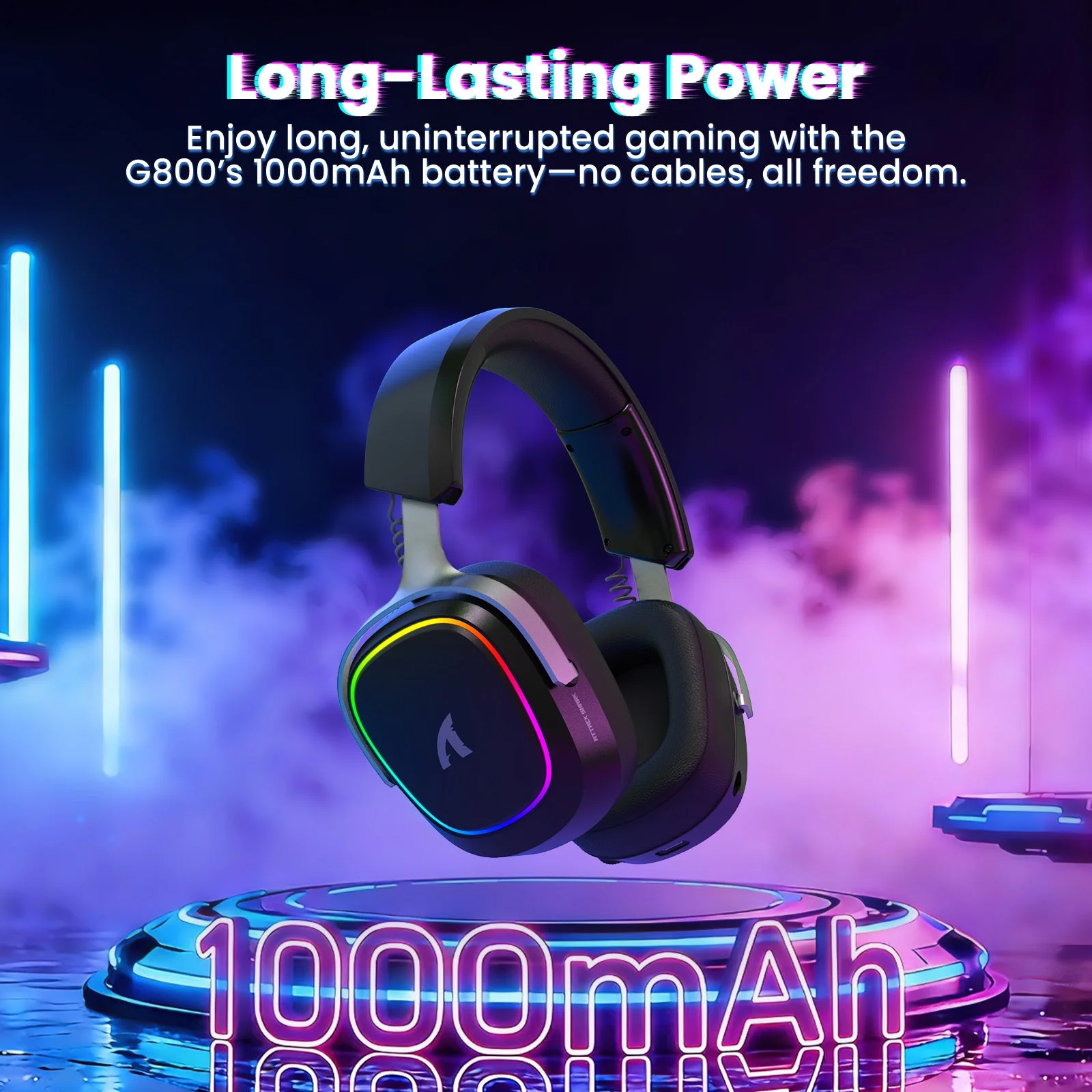 ATTACK SHARK G800 Wireless Gaming Headset - Black