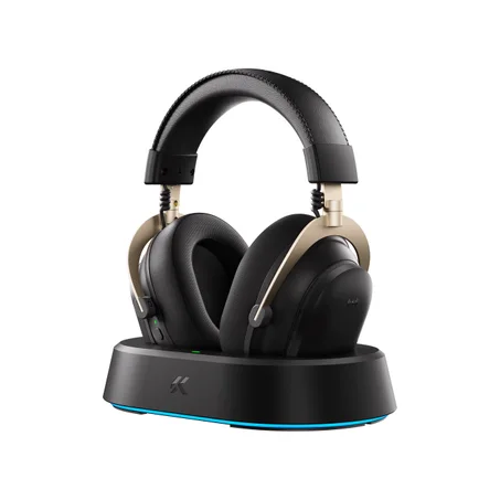 MCHOSE V9 Turbo Magnetic Wireless Gaming Headset - V9 Turbo+ Black Gold