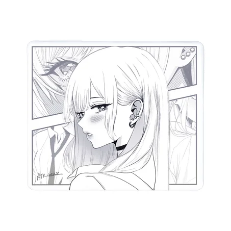 ATK Anime Mouse Pad Reverie - Black & White