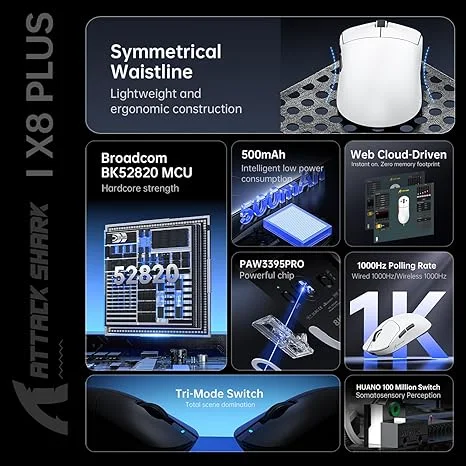 Attack Shark X8 PLUS Gaming Mouse