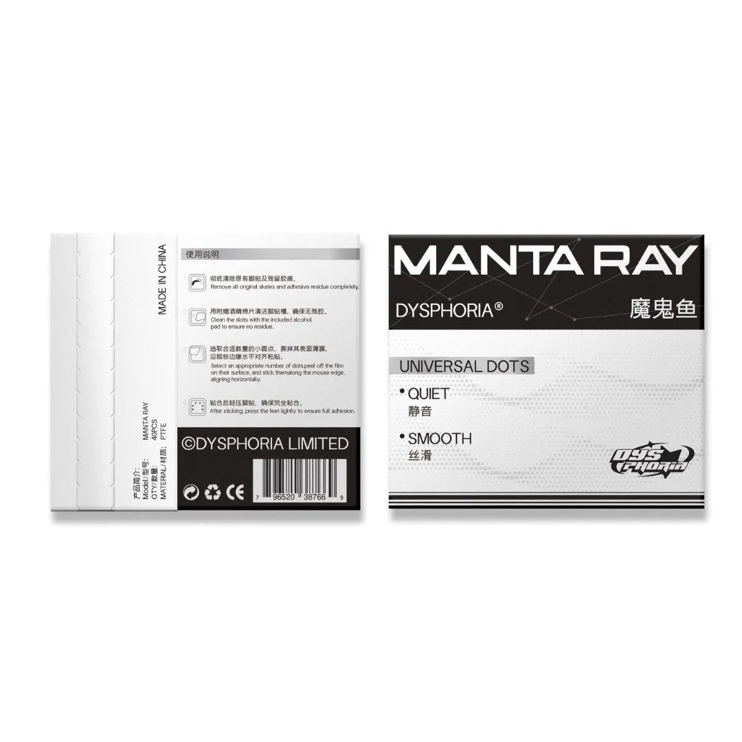 Dysphoria Manta Ray Mouse Skates Universal Dots