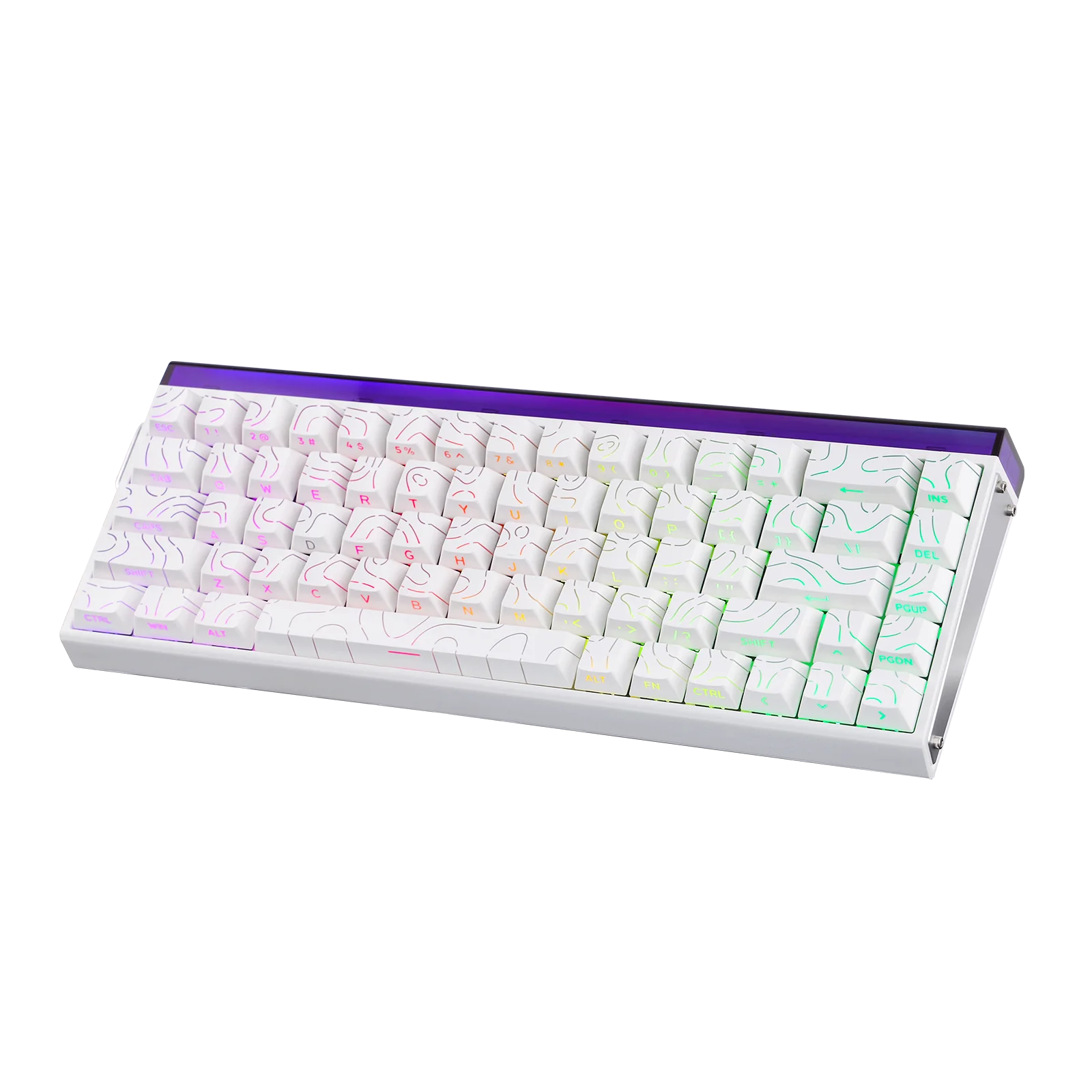 AULA Hero 68 HE Wired Magnetic Keyboard - White Contours - Black King Mag Switches