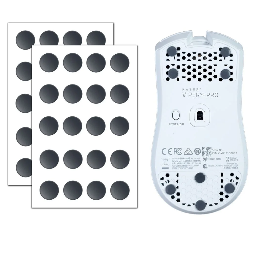 X-Raypad Obsidian PRO Air U-PE Universal D6.5mm Dot Mouse Skates – Durable. Quiet. Control