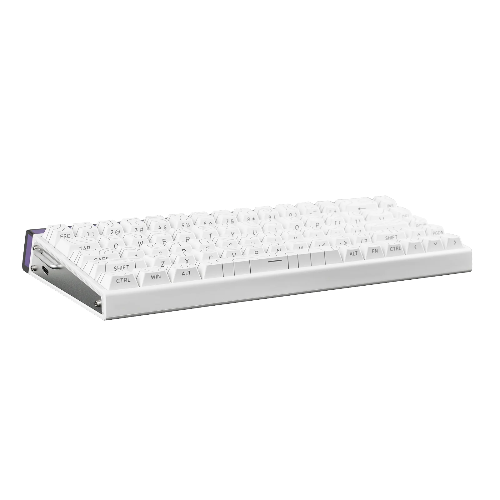 AULA Hero 68 HE Wired Magnetic Keyboard - White Contours - Black King Mag Switches
