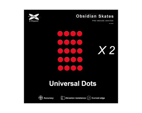 X-Raypad Obsidian Control DIY Mouse Skates – 40 Pcs Universal D6.5mm Dots
