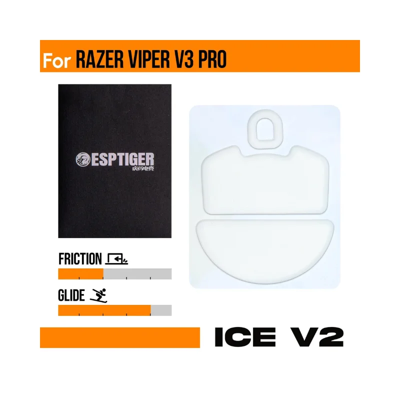 Esptiger ICE V2 Mouse Skates For Razer Viper V3 Pro