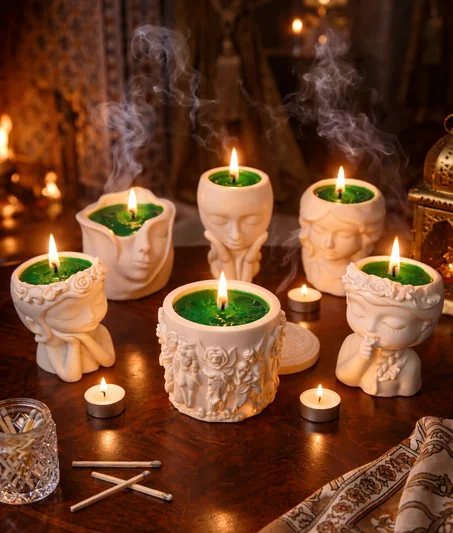Éclat Prestige – Pack de 6 Bougies d’Art Parfumées