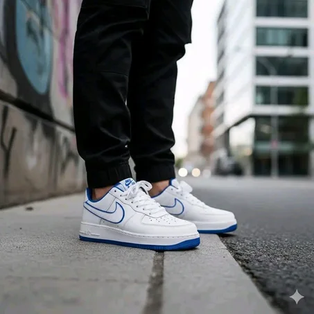 Nike Air Force 1 White & Blue