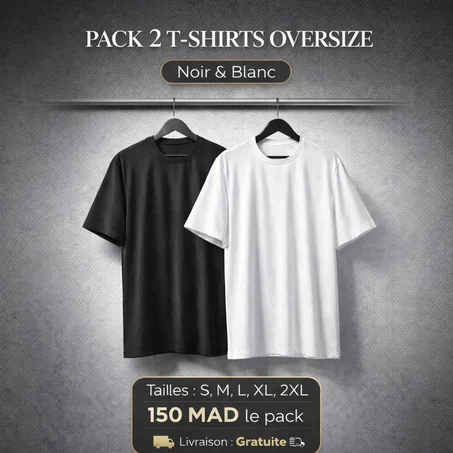 Pack Duo Oversize (noir & blanc)