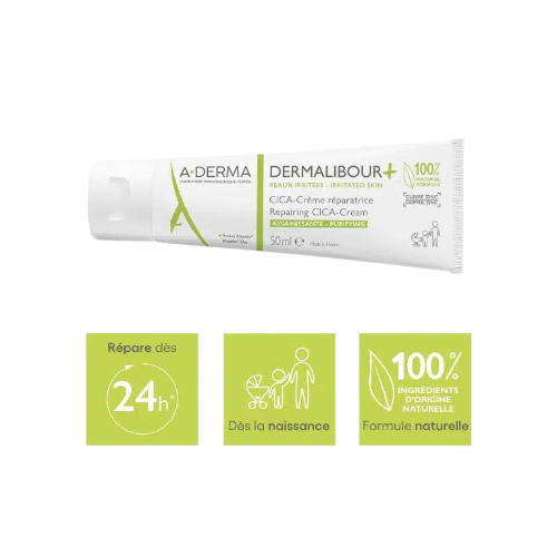 A-DERMA DERMALIBOUR+ CICA CREME REPARATRICE 50 ML