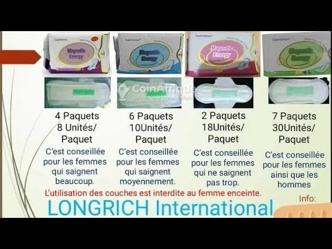 SERVIETTE HYGENIQUE MEDICLISE LONGRICH (  Infection uro-génital chez la femme, règle douloureuse, menstrues douloureuse)