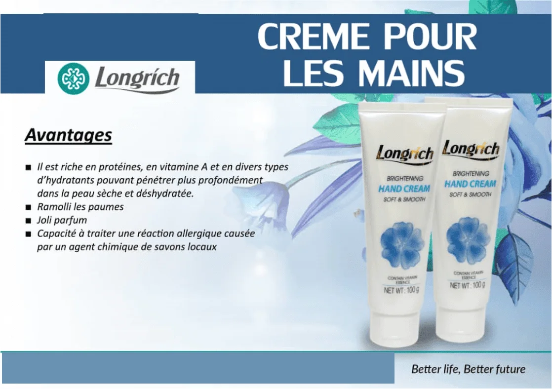 CREME A MAIN ET CORPOREL LONGRICH