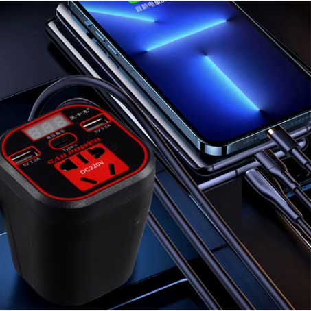 🔋🚗 شاحن الطاقة المحمول للسيارة