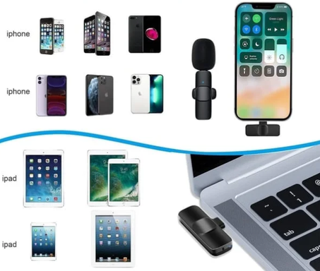 K11 Wireless Microphone Kit for iPhone and Android