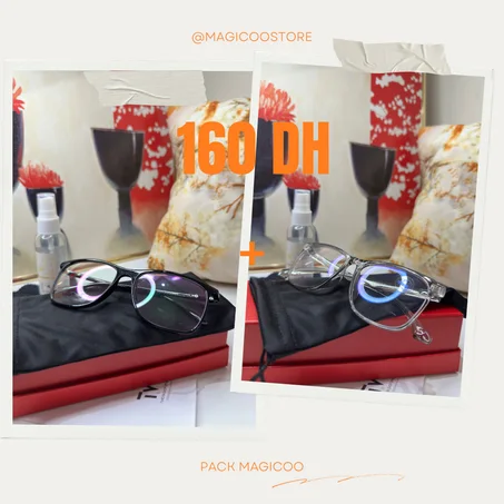 LUNETTES GRIS ET NOIR