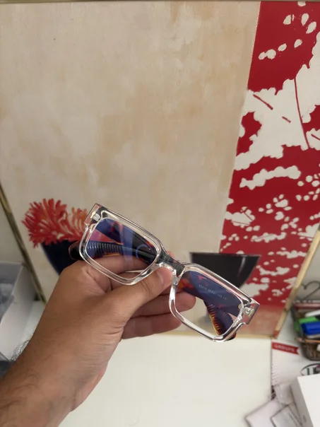 lunettes anti lumier bleu cadre tiger transparent
