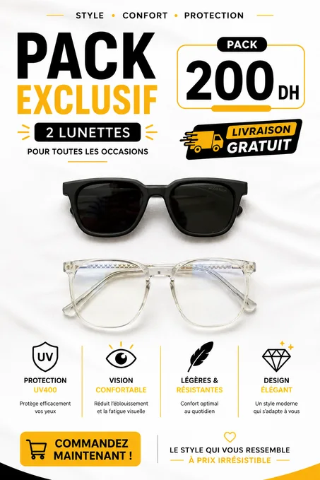 WINE LUNETTES CARREE ET LUNETTES ANTI LUMIER BLEU TRANSPARENT