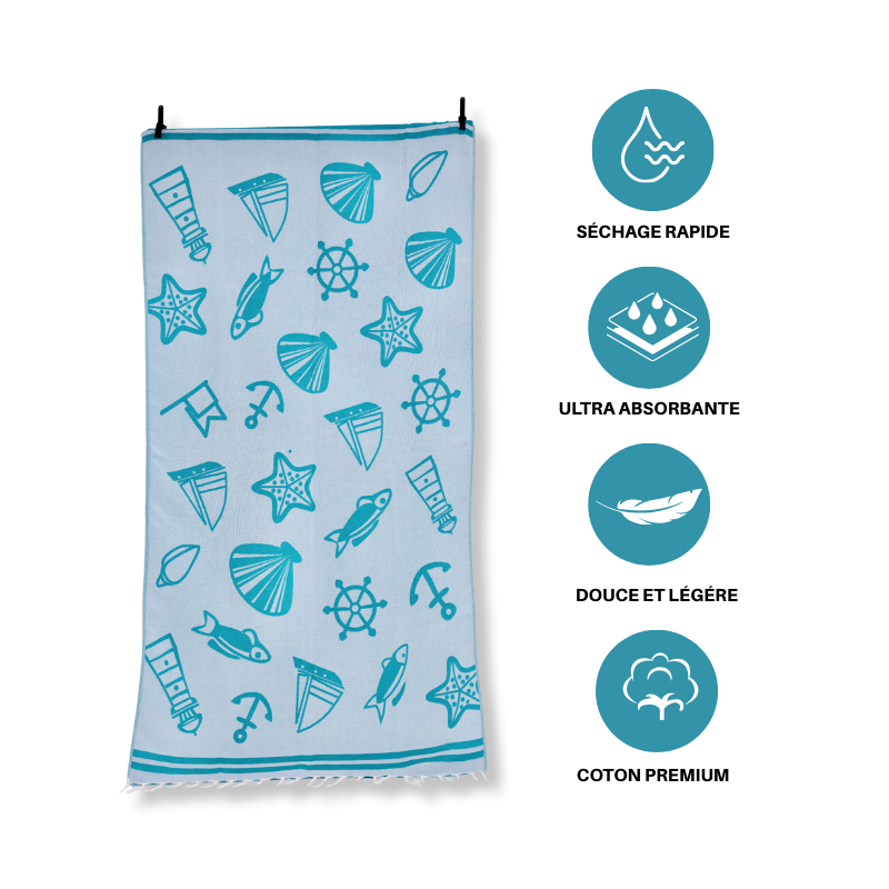 Fouta Pirat 1M*2M