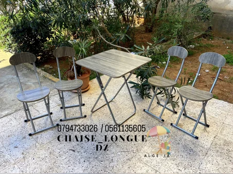 TABLE + 4 CHAISE