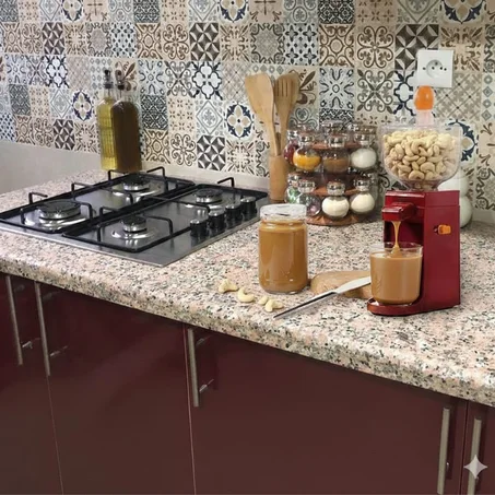 ماكينة صنع زبدة المكسرات العجيبة - طحني كاوكاو واللوز فدارك صحي % 100