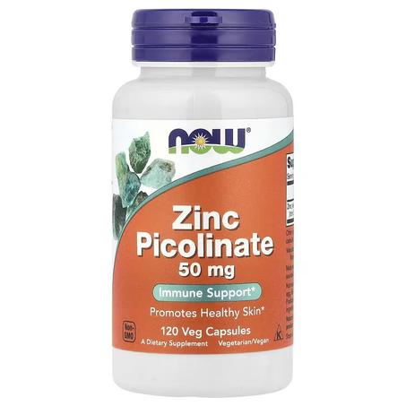 NOW Foods, Picolinate de zinc, 50 mg, 120 capsules végétariennes Fait par Now Foods