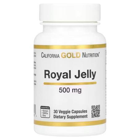 California Gold Nutrition, Gelée royale, 500 mg, 30 capsules végétales Fait par California Gold Nutrition