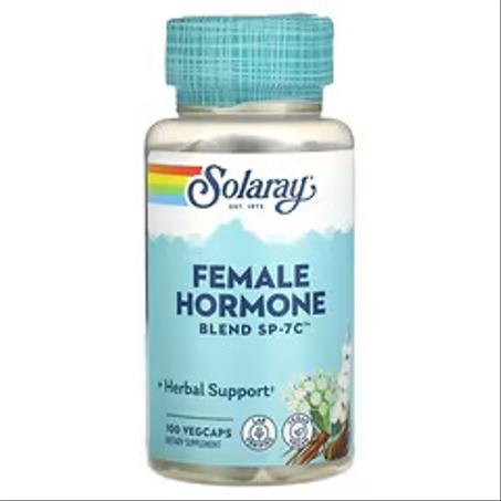Solaray, Mélange d'hormones féminines SP-7C, 100 capusles végétales Fait par Solaray