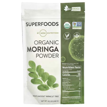 MRM Nutrition, Poudre de moringa biologique, 240 g