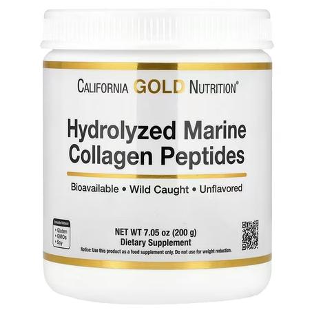 California Gold Nutrition, Peptides de collagène marin hydrolysés, Non aromatisés, 200 g Fait par California Gold Nutrition