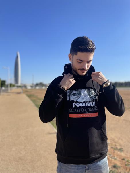 قبية Possible أوريجينال POSSIBLE Hoodie – كلشي ممكن (Black Edition) UNISEX Original