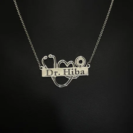 Collier stéthoscope personnalisé