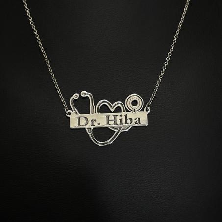 Collier stéthoscope personnalisé