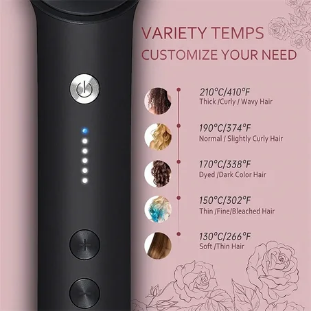 Hair straightener brush