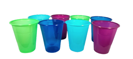 Gobelet plastique de couleur
