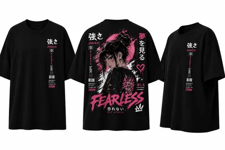 Fearless Girl Oversized T-Shirt 💖